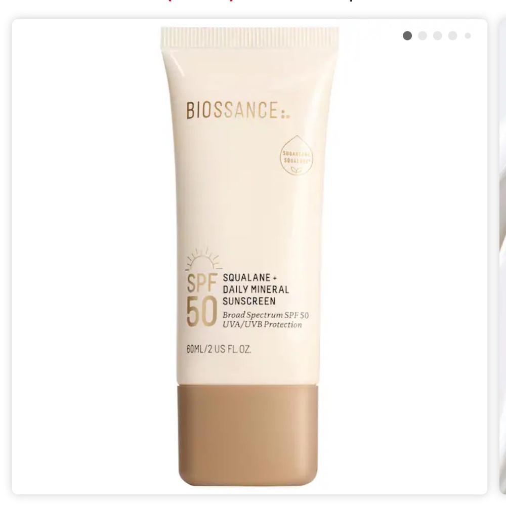 Biossance Squalane Daily Mineral Sunscreen SPF 50 - UNOPENED